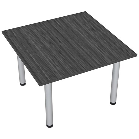 Skutchi Designs Square 4 Person Conference Room Table, 46" W, 46" L, 29" H, Asian Night HAR-SQ-46-POST-ASIANNIGHT